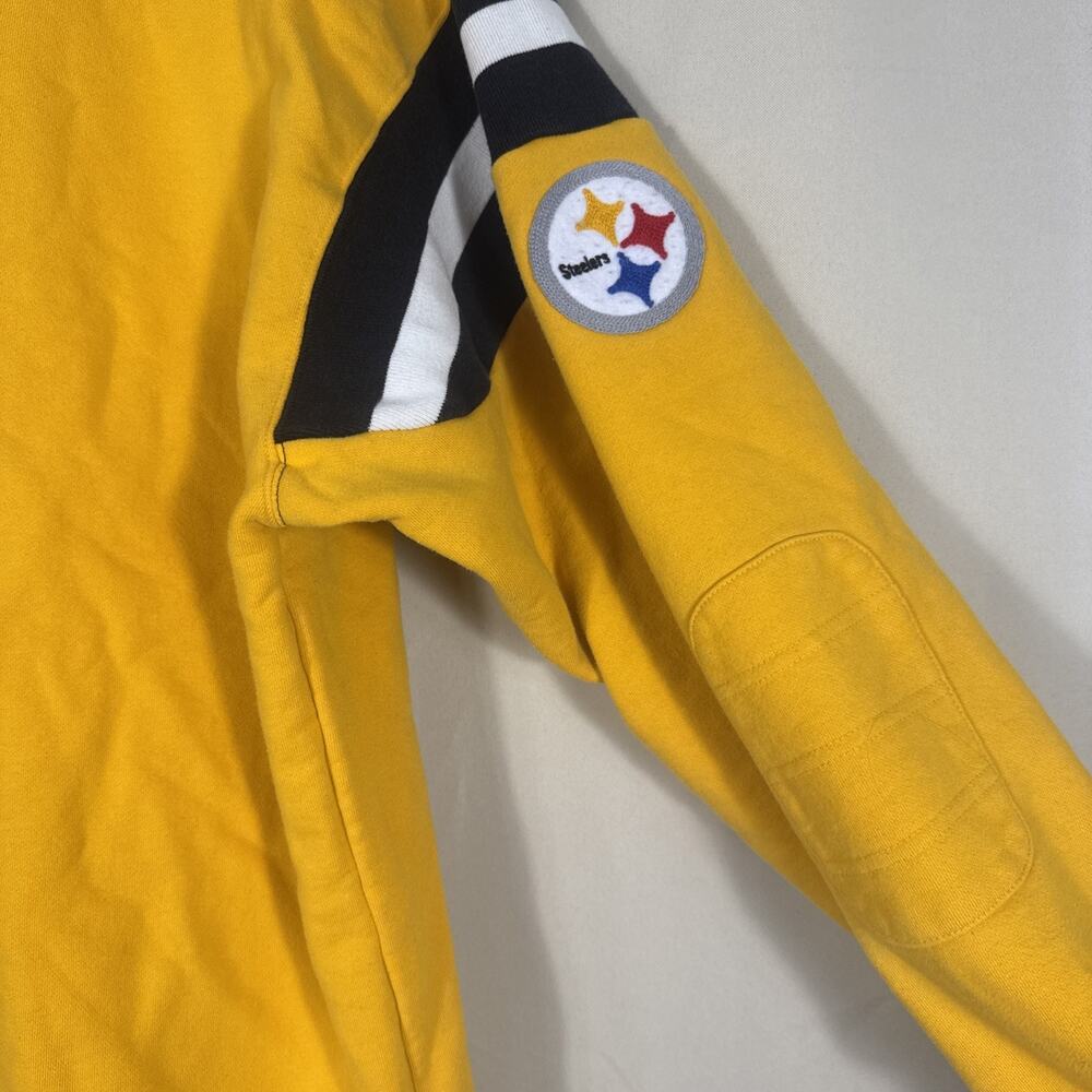 Pittsburgh Steelers Reebok Gridiron NFL Classic Sweatshirt XL Gold Y2K Football - Picture 12 of 12